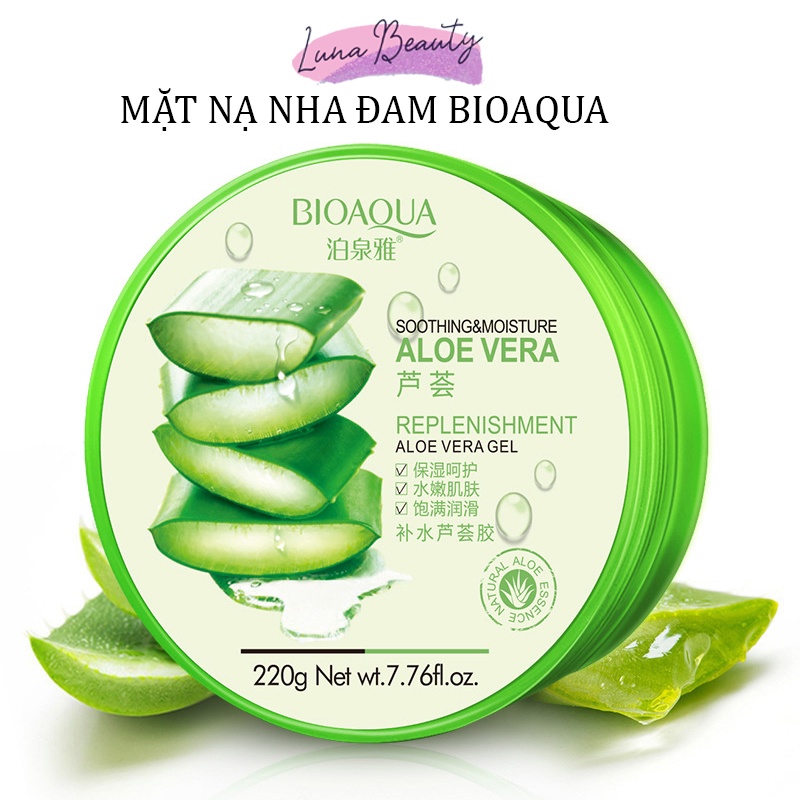 Gel nha đam, mặt nạ dưỡng da, cấp ẩm Lô hội Nội địa Trung Bioaqua 220gr