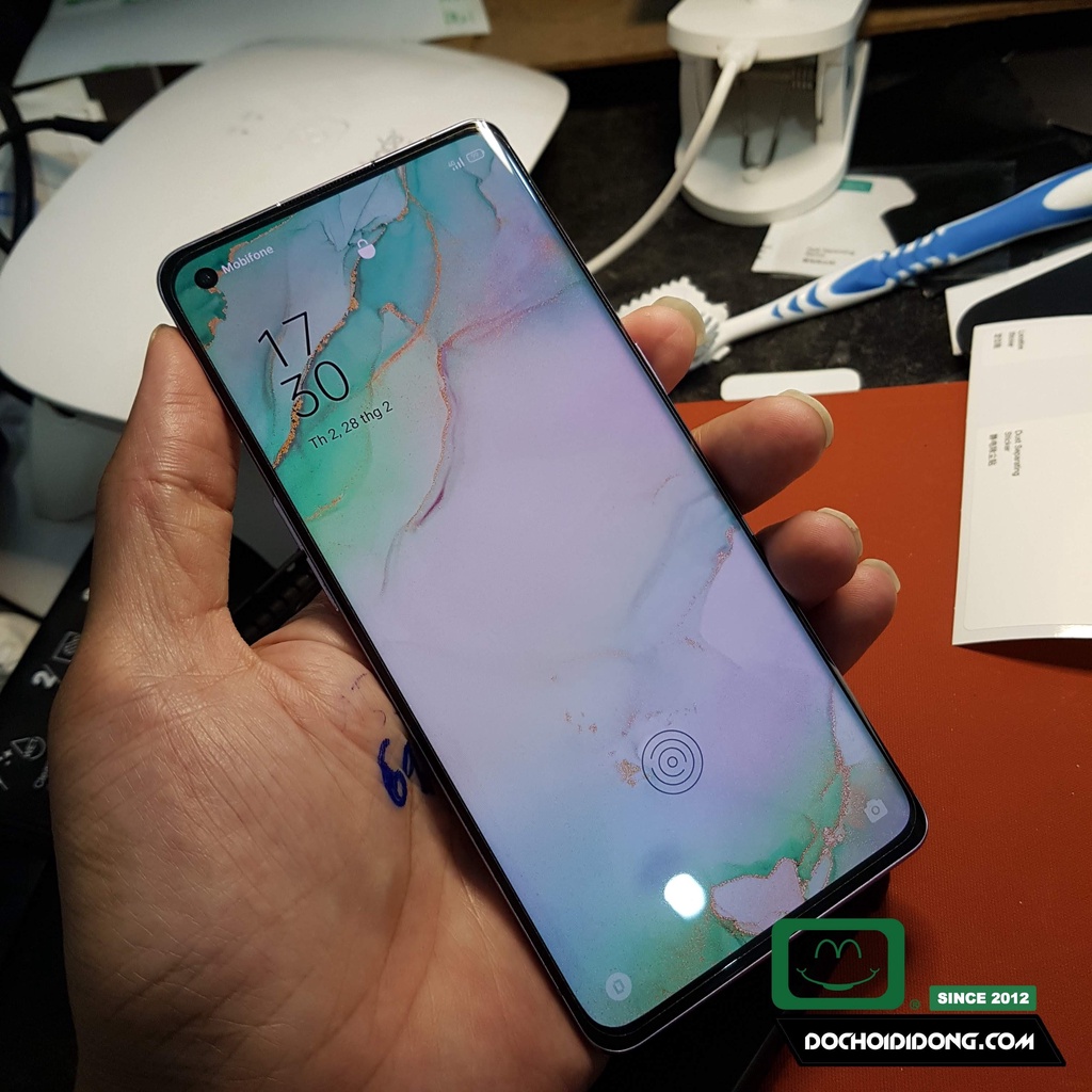 Miếng dán màn hình polime UV ( PPF UV ) Zacase kháng khuẩn cao cấp dành cho Oppo Reno 3 Pro 5G