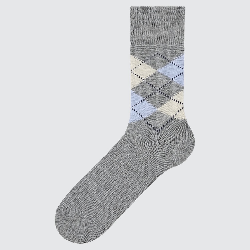 Tất họa tiết Argyle hàng chuẩn Uniqlo
