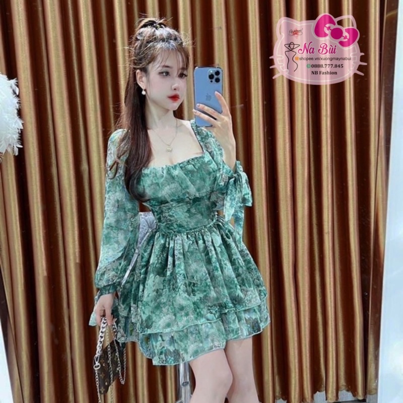 ( mẫu mới ) đầm voan cao cấp in 3d cực xịn, free size