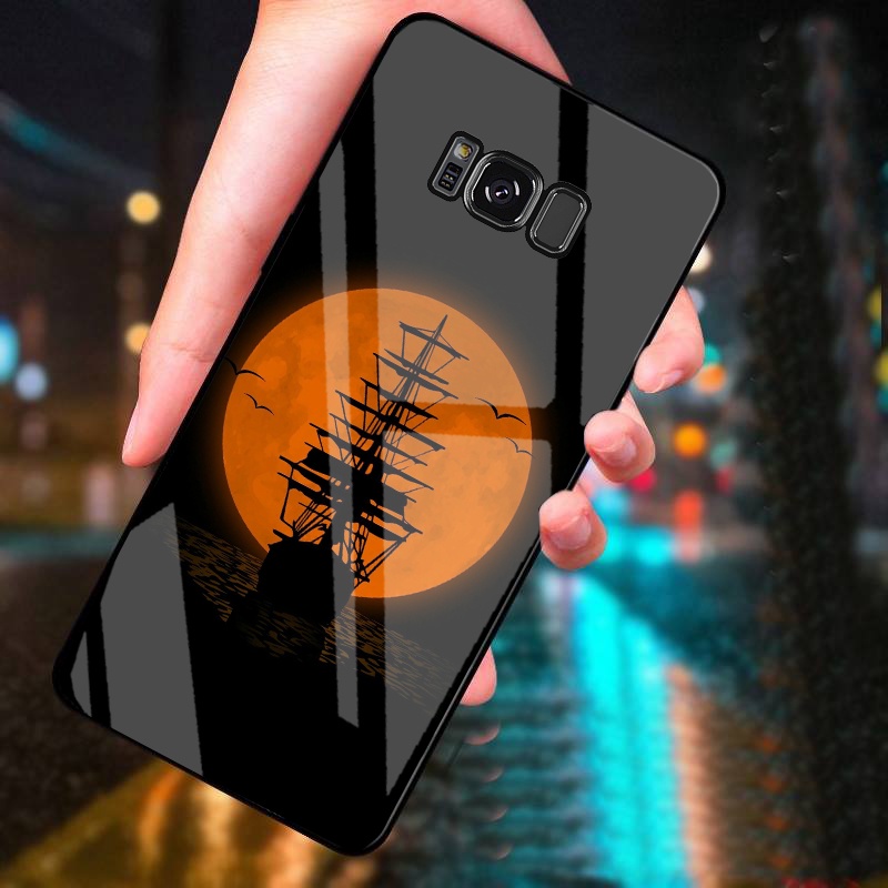 Ốp Lưng SAMSUNG S8, S8 PLUS mặt kính cường lực cao cấp thiết kế riêng