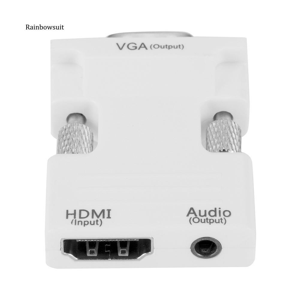 Cổng nối HDMI - VGA và dây cắm audio