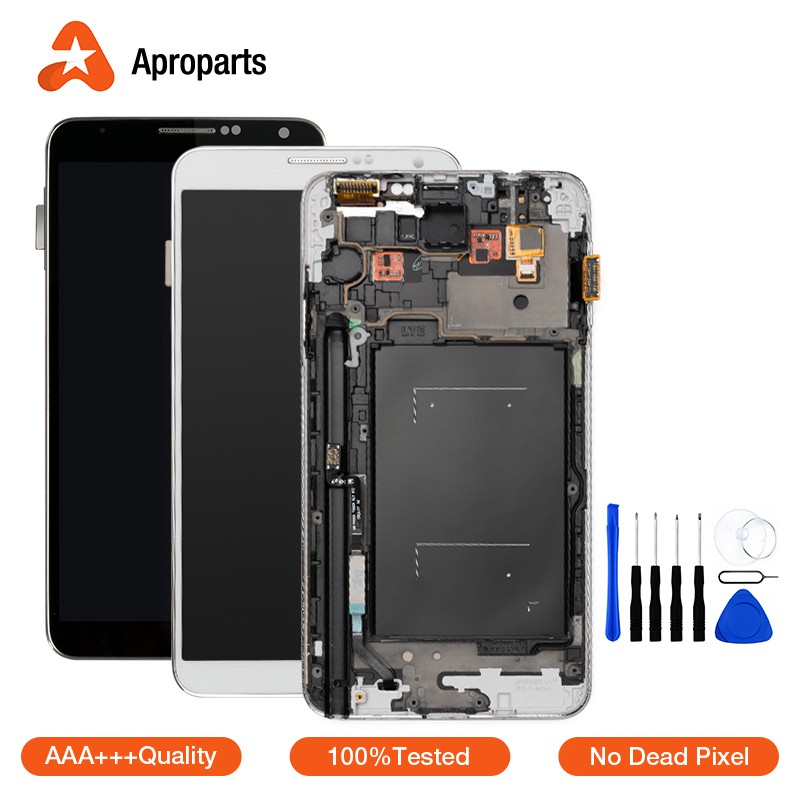 Màn hình LCD cho Samsung Galaxy Note 3 N900 N9005 N900A Thay thế màn hình cảm ứng lắp ráp AAA +++ Chất lượng hàng đầu