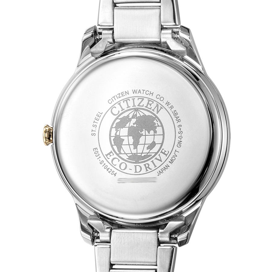 Đồng Hồ Nữ Citizen Dây Thép Không Gỉ EM0414-57A - Mặt Trắng