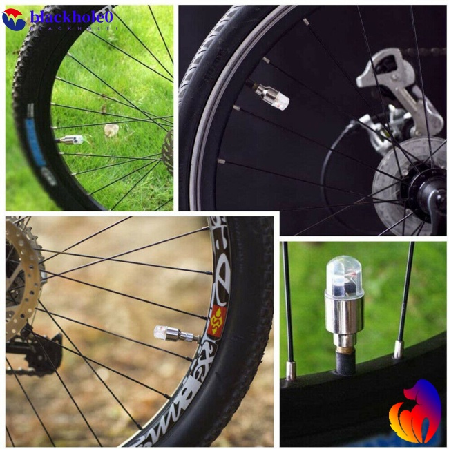 Bộ 4 Vỏ Bọc Van Khí Bánh Xe Có Đèn Led Cảm Ứng Ánh Sáng Thông Minh