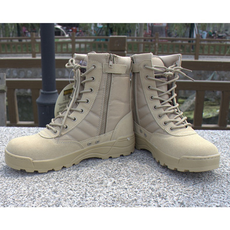 [XẢ KHO] Giày Boot LÍNH MỸ SWAT Cao Cổ Phong Cách Quân Đội ! !