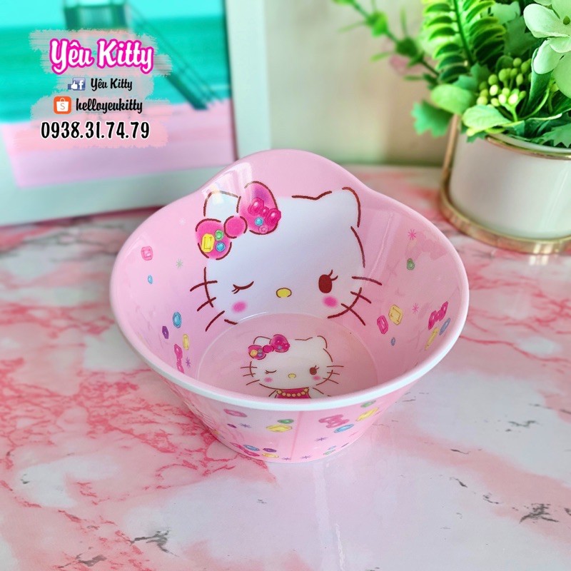 TÔ DĨA MUỖNG HELLO KITTY