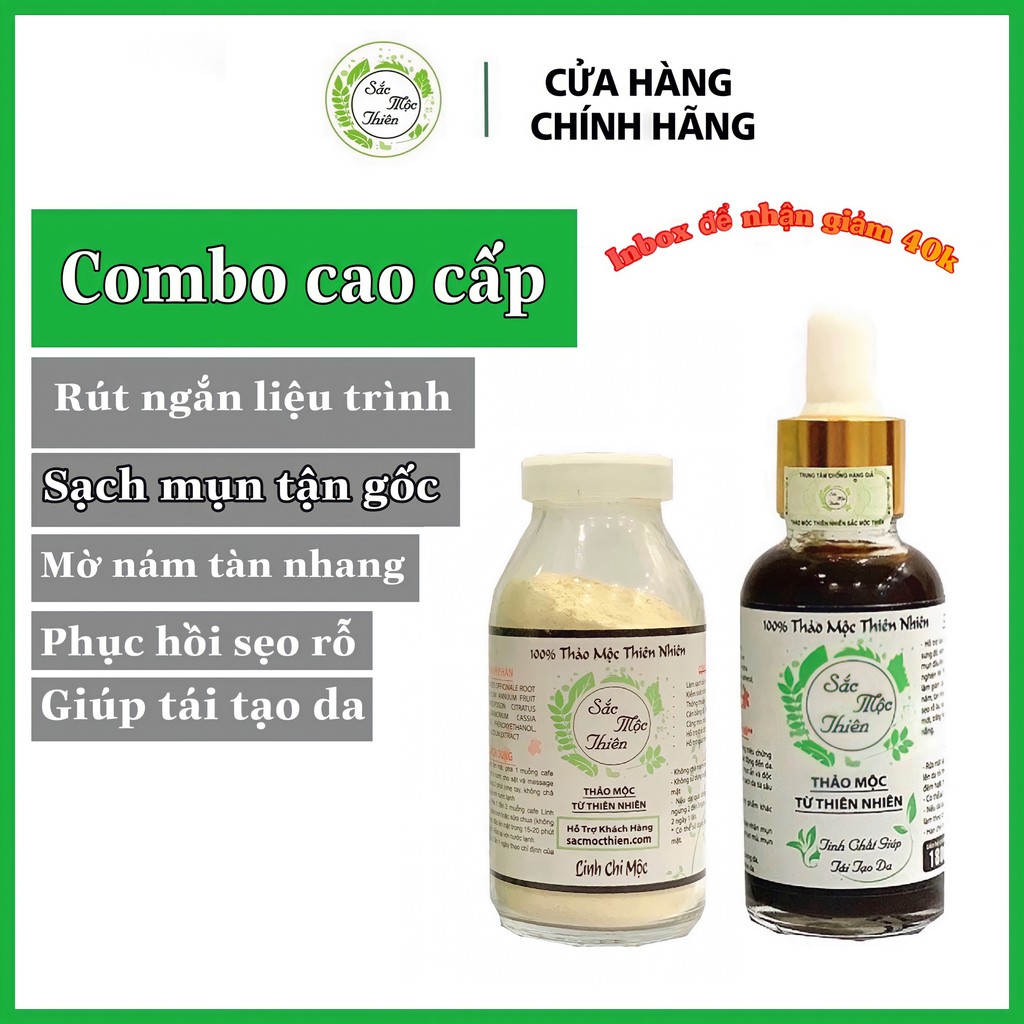 Sắc Mộc Thiên Combo Tái Tạo Da - Cải Thiện Mụn, Thâm Nám, Tàn Nhang, Sẹo Rỗ | BigBuy360 - bigbuy360.vn