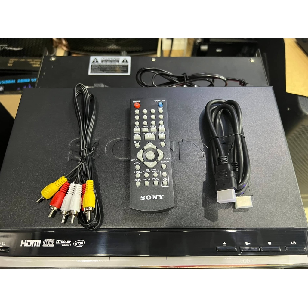 Đầu đĩa DVD SONY DVP-SR520P: Hình ảnh sắc nét qua cổng HDMI, đọc nhiều định dạng đĩa, không kén đĩa