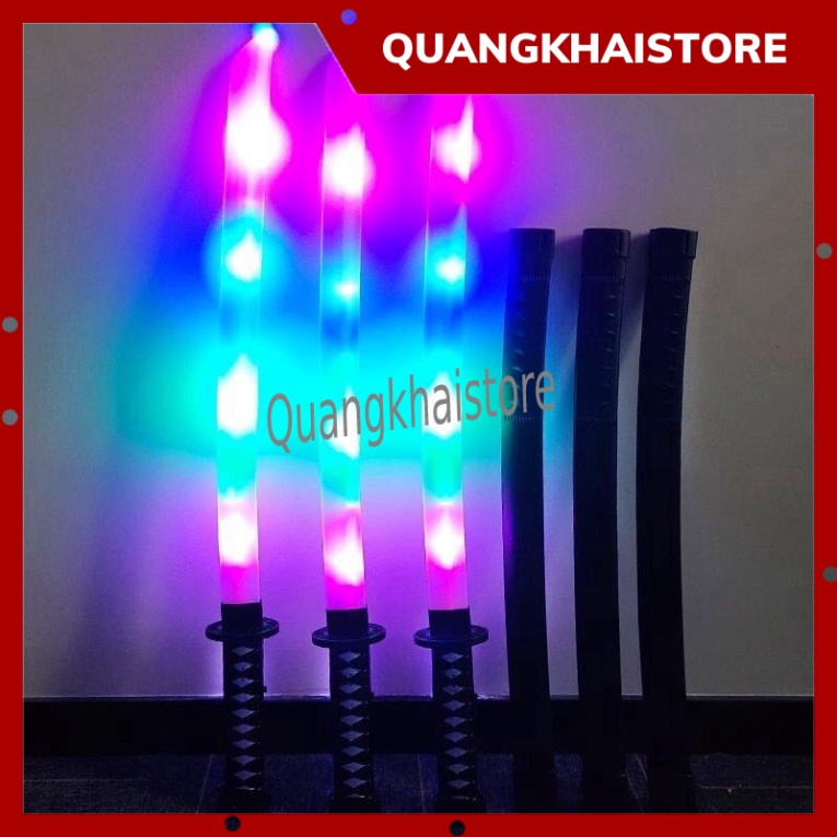 Đồ chơi kiếm nhựa Katana Nhật bản pin đèn, kèm nhạc