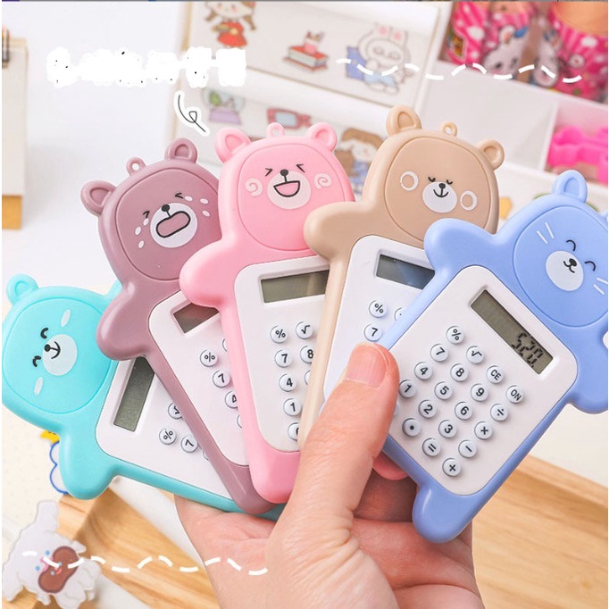 Máy tính mini cho học sinh hình gấu siêu cute BAG U MAYTINHMINI27
