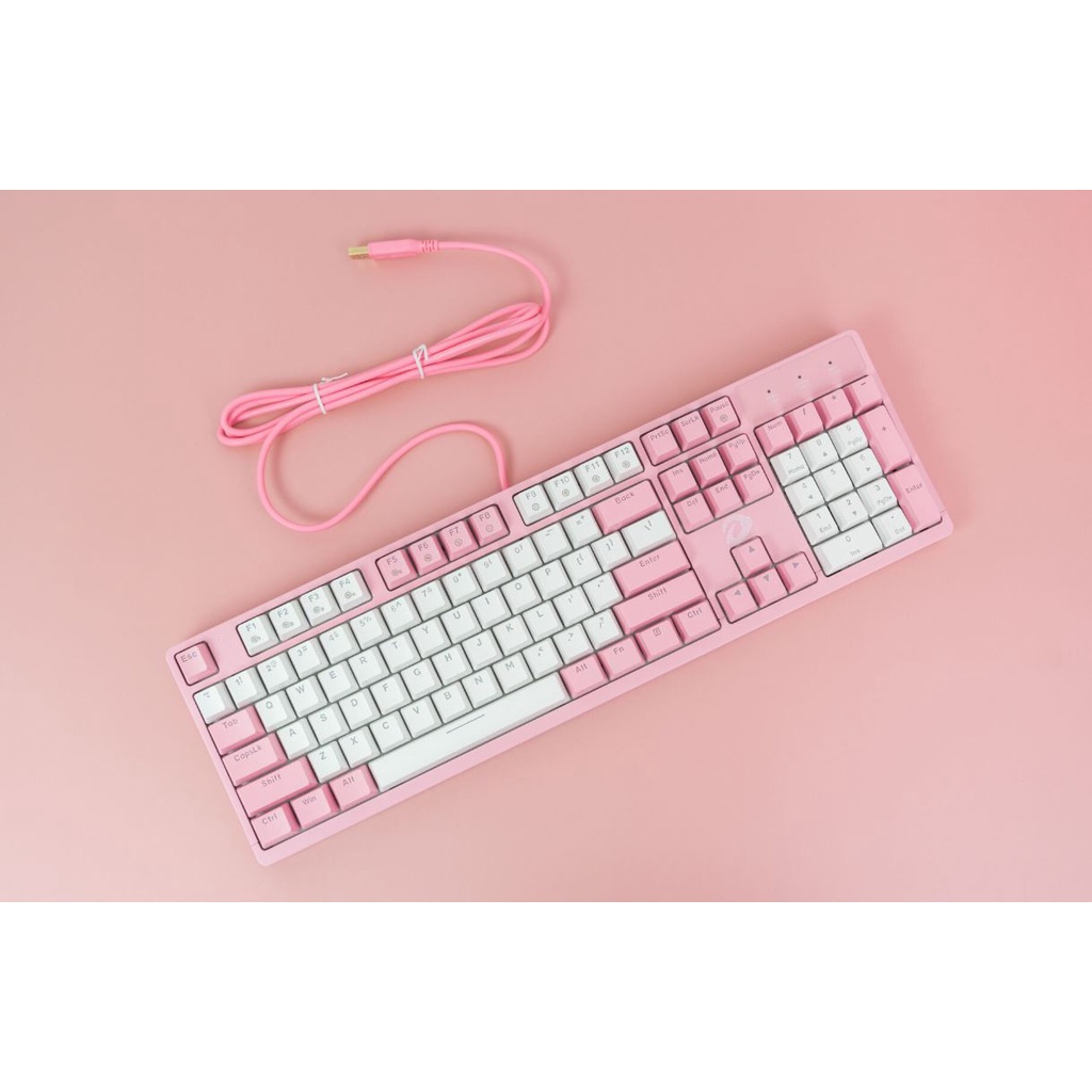 Bàn phím cơ Gaming DAREU EK1280s Pink White (Blue/Brown/Red) Hàng Chính Hãng