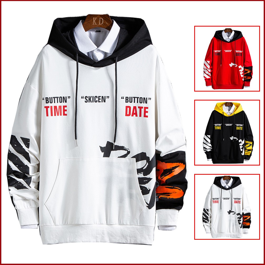 Áo Hoodies Nỉ Nam Thu Đông DATE TIME Có Mũ Trùm Đầu Thời Trang Hàn Quốc MENFASHION1989 AO TOP NAM 121