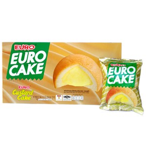 Bánh Trứng Thái Lan Euro Cake Custard Cake 204g Hộp Giấy Hình Chữ Nhật