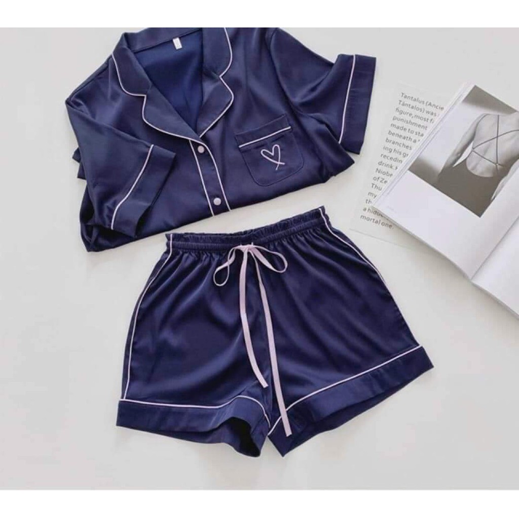 Bộ Ngủ Lụa Satin Hàng Cao Cấp, Bộ Mặc Nhà, Bộ Pijama Dễ Thương