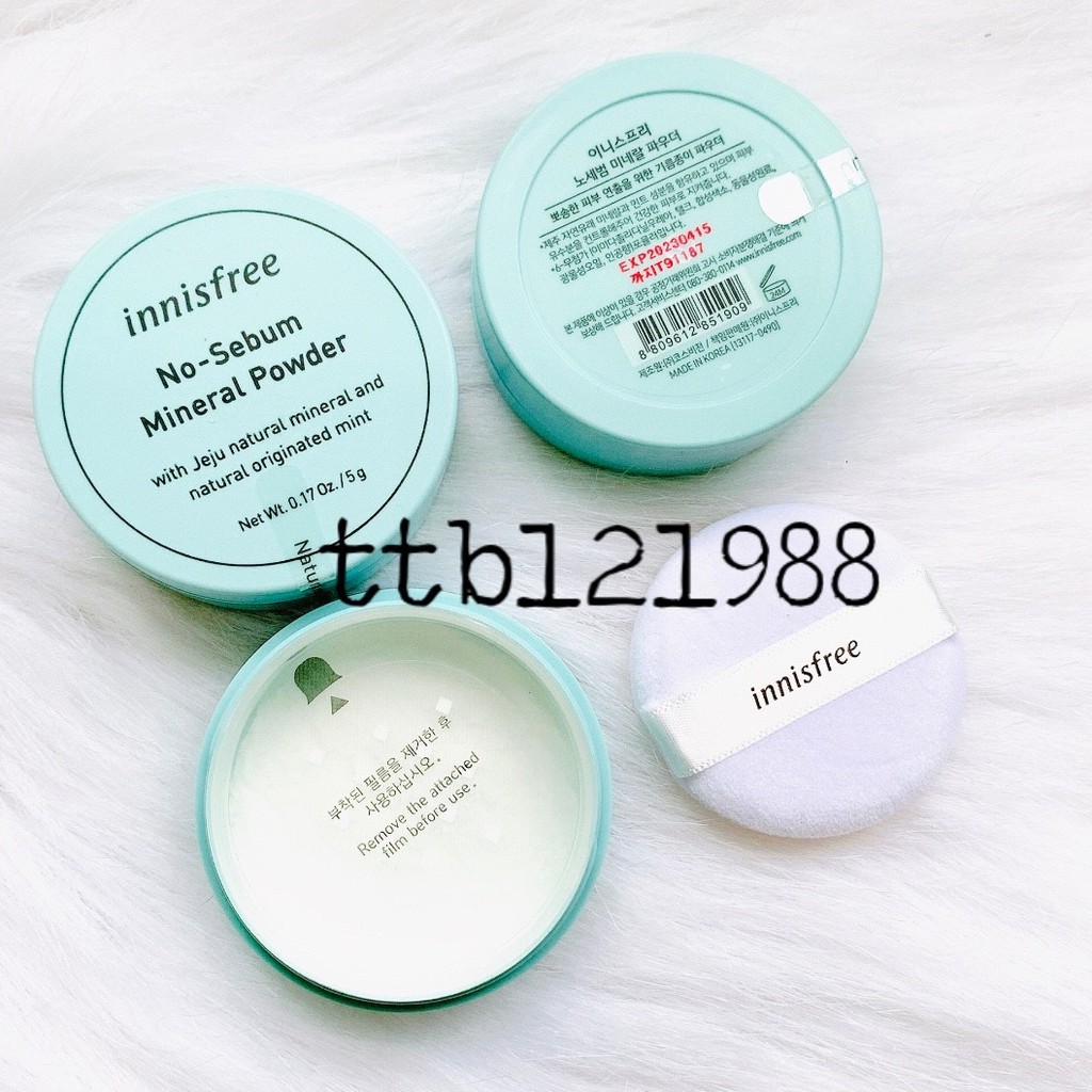 Phấn Phủ Bột innisfree no sebum mineral - mineral powder