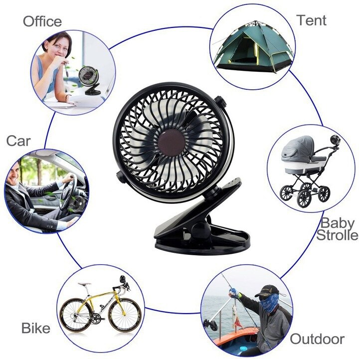 Quạt Mini Lồng Kẹp hoặc đặt Trên Bàn