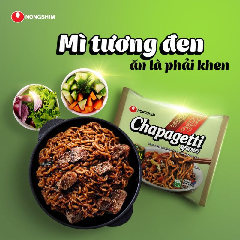 Mì Trộn Tương Đen Hàn Quốc Chapagetti 140g