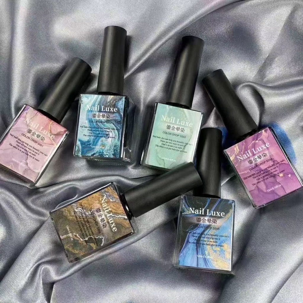 Cồn loang nhũ naii luxe set 12 màu