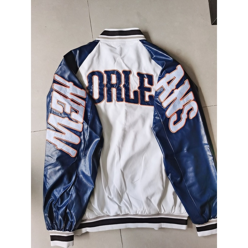 Áo Khoác Bomber Dáng Rộng Thêu Chữ Phong Cách Hip Hop Đường Phố Thời Trang Thu Đông Cho Nam