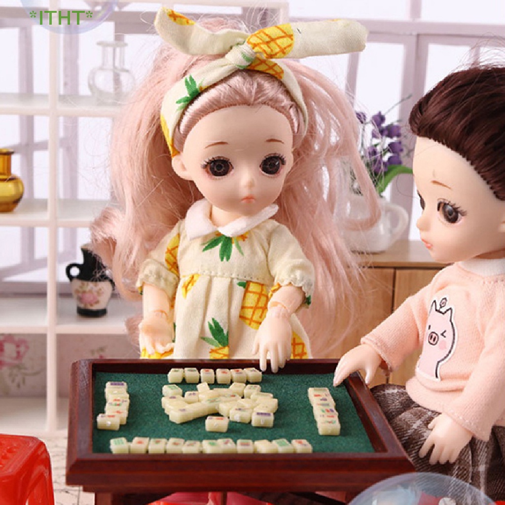 Mô Hình Mạt Chược Mini Trang Trí Nhà Búp Bê Tỉ Lệ 1: 12 Mới