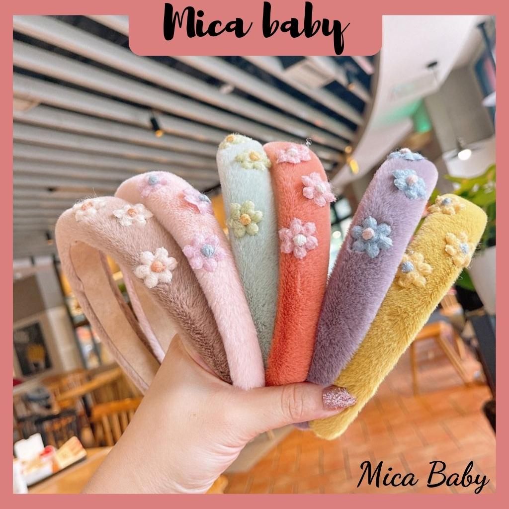 Bờm, băng đô cài tóc bông ngắn phòng cách đáng yêu cho bé Mica baby BD37