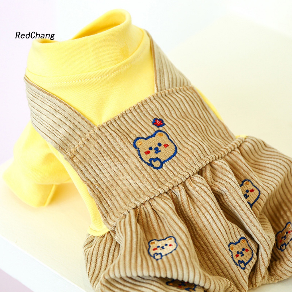 Rc ~ Quần Yếm Cổ Tròn Giữ Ấm Bốn Ống Chân Cho Thú Cưng