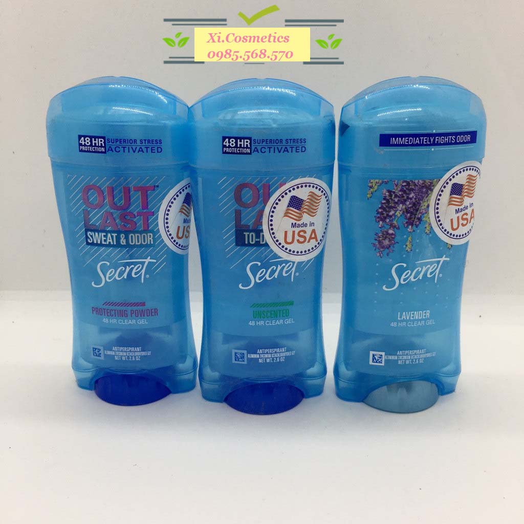 Lăn khử mùi Secret Paris Rose Clear Gel 73g