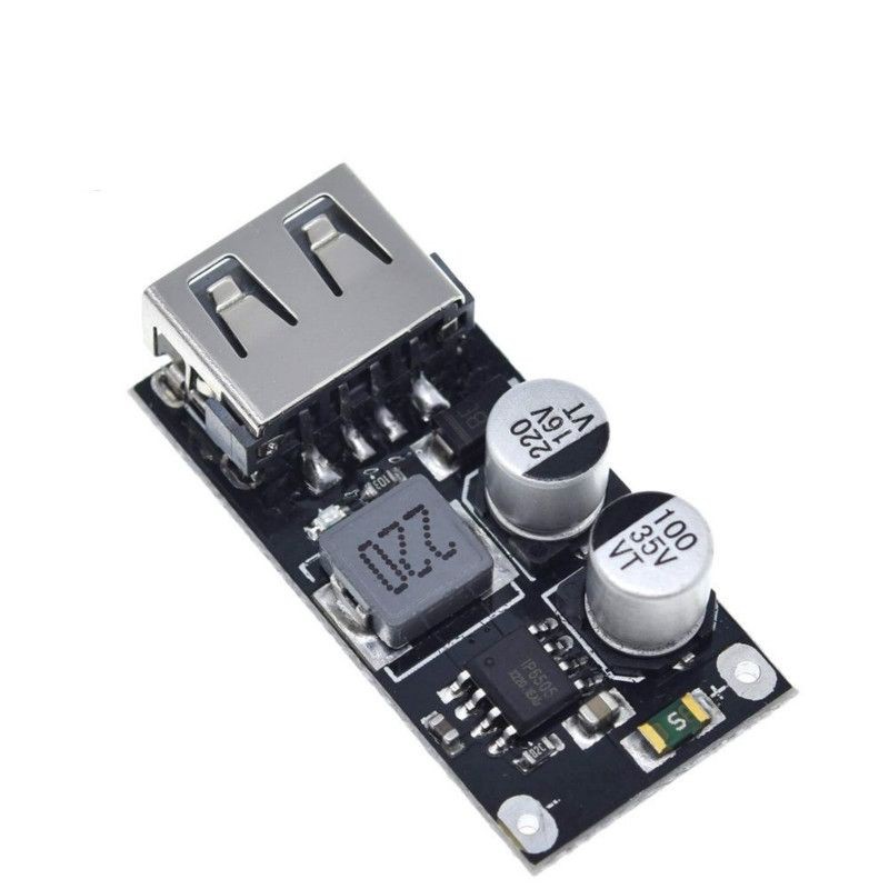 DMTT Bảng Mạch Hạ Áp Dc 6V-32V Xuống Usb Dc 5v Hỗ Trợ Sạc Nhanh Qc3.0