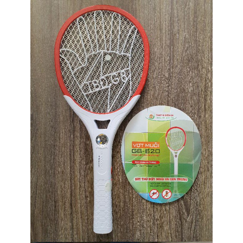 Vợt bắt muỗi G8-620 có đèn Led ,Hàng việt nam chất lượng cao