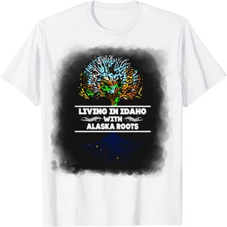Áo Thun In Hình - Sống ở Idaho với Alaska Rễ Alaska Rễ Alaska - TH5403