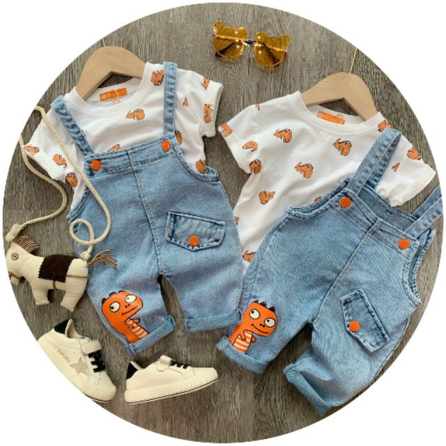 Set yếm bò áo khủng long