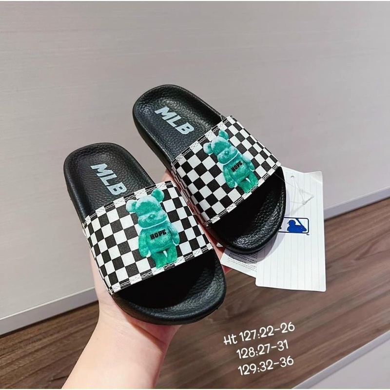Dép lê MLB gấu CARO cho bé trai và bé gái có đế chống trơn trượt