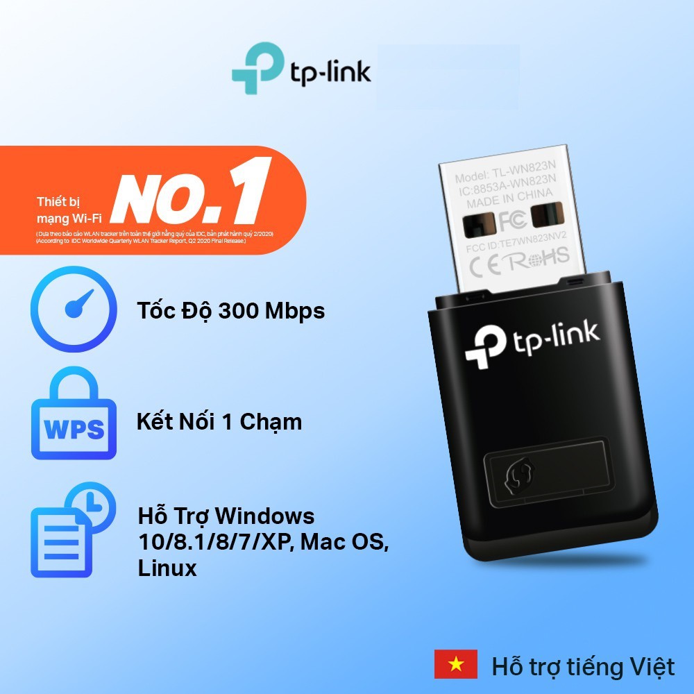 USB Wifi TP-Link TL-WN823N - Hàng Chính Hãng