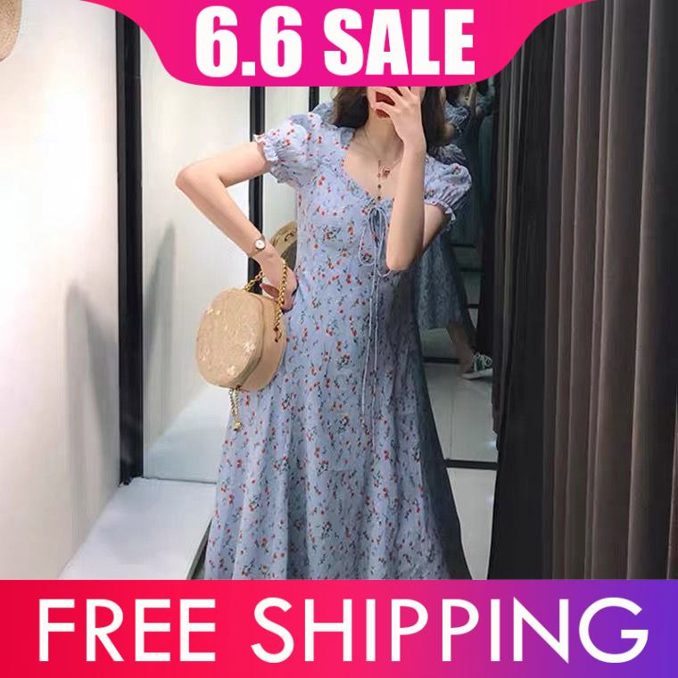 Đầm ôm Tay Lửng Họa Tiết Hoa Thời Trang Thanh Lịch