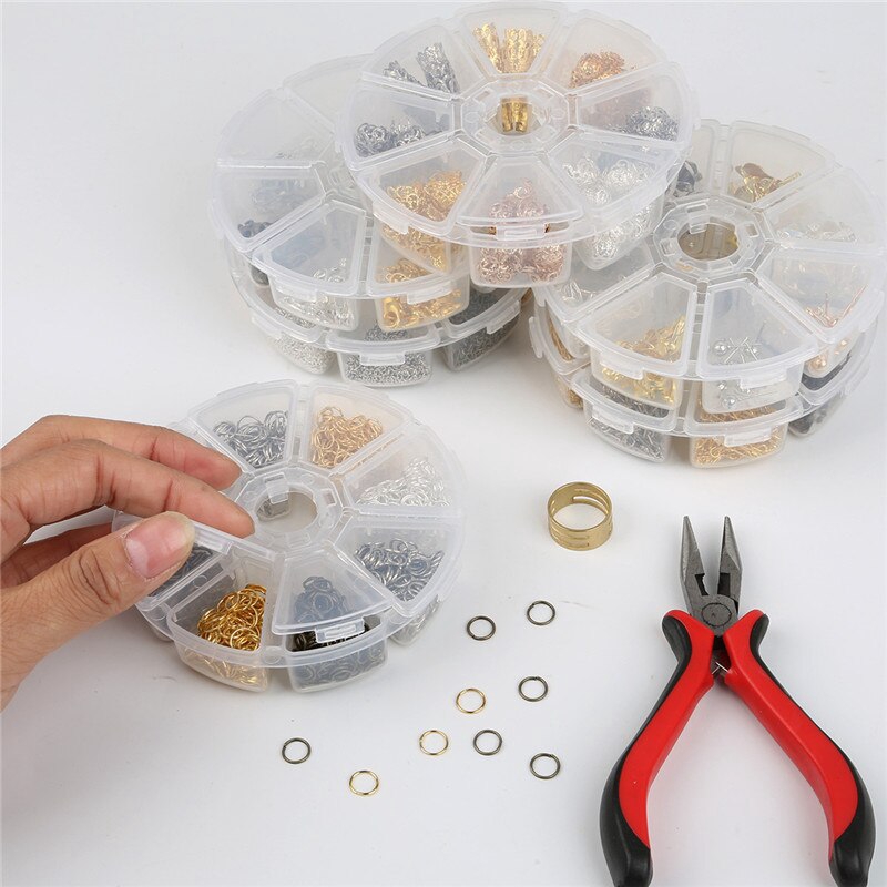 Bộ nguyên liệu hỗn hợp dùng để làm trang sức móc khuyên/hạt trang sức/kẹp tóc/ghim/vòng tay