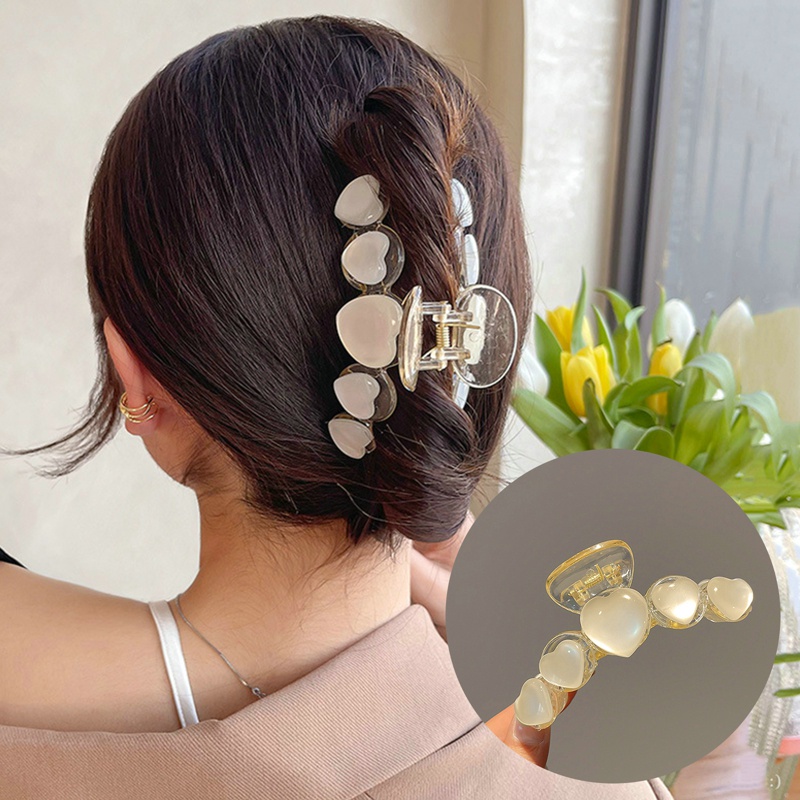 Kẹp Tóc Càng Cua Lớn Đính Ngọc Trai Nhân Tạo Phong Cách Hàn Quốc Cho Nữ dreamdiary