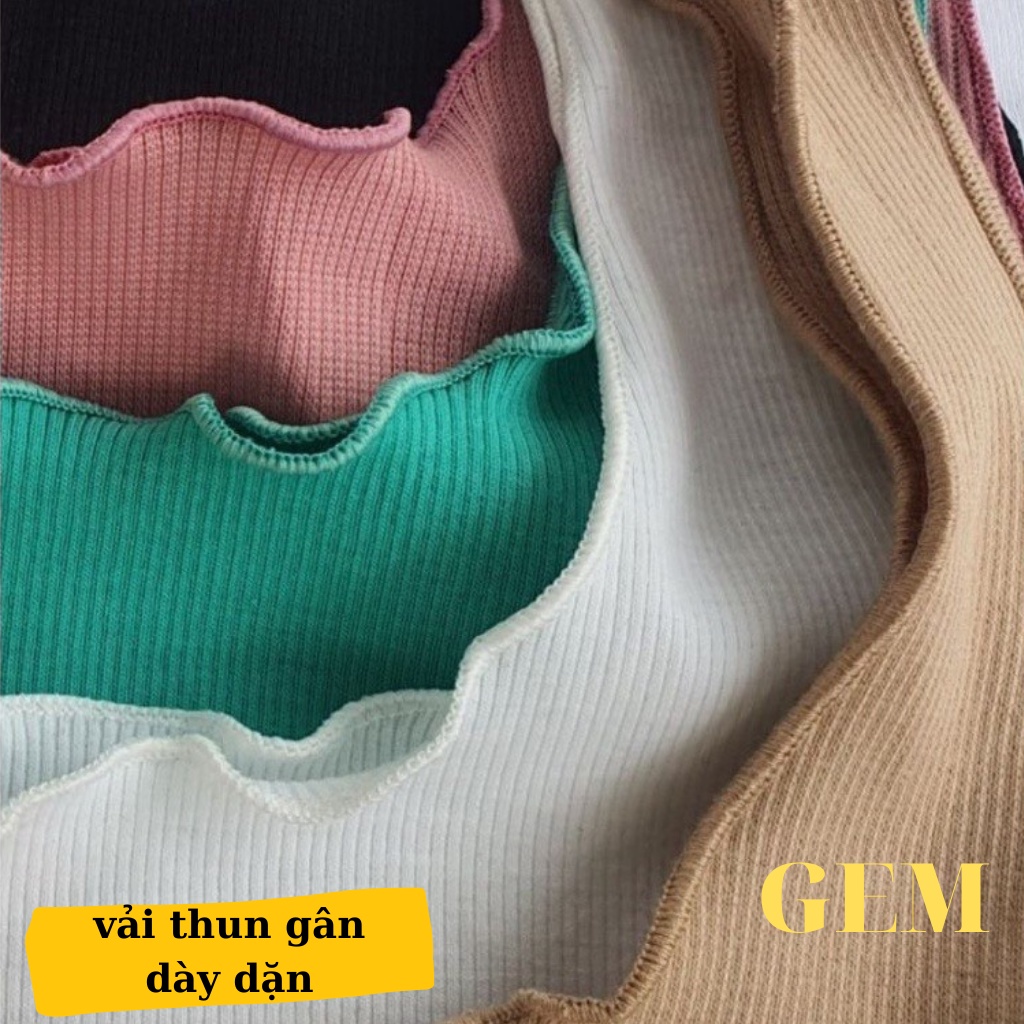 Áo sát nách nữ kiểu cuốn biên sexy , croptop nữ kiểu hàn
