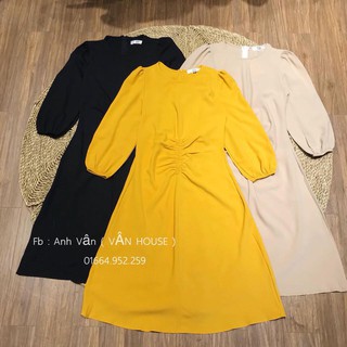VÁY NHÚM TAY BỒNG CỰC XINH