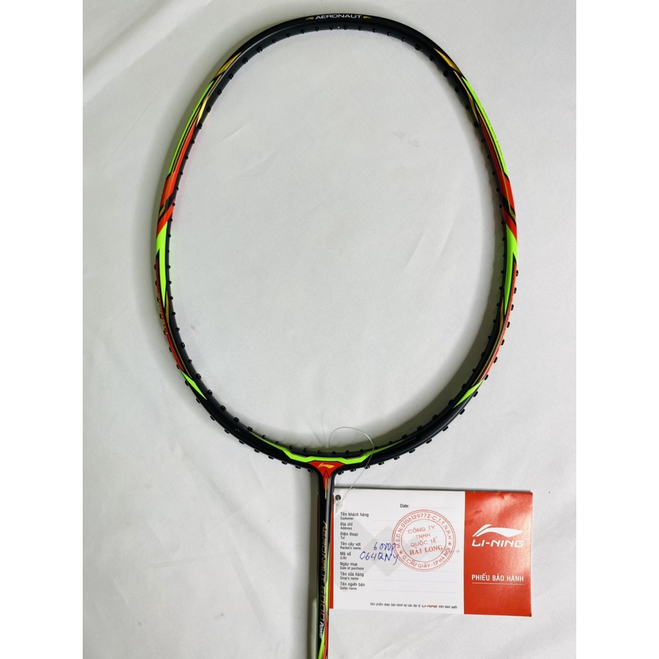 [ Quà Khủng ] 1 Cây Vợt Cầu Lông Li-Ning AERONAUT 6000 Prower Tặng Cước No1 Chính Hãng Lining + Công Căng Vợt + Bao Đựng