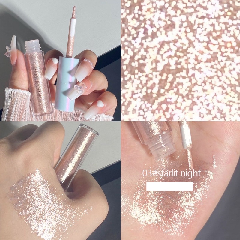 Set 3 Nhũ Mắt Dạng Kem Gel HERORANGE Magic Star River Streamer Eyeshadow