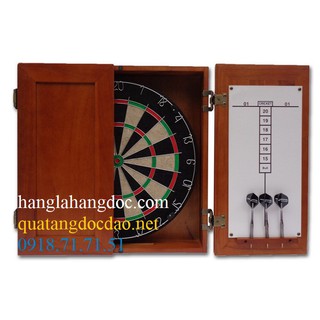 Tủ phi tiêu gỗ Paulownia cao cấp nguyên bộ treo tường trang trí vintage
