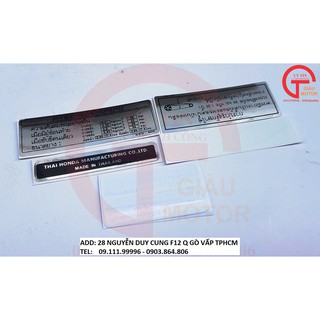 BỘ TEM THÔNG SỐ DÁN XE WAVE THÁI . CHỐNG NƯỚC