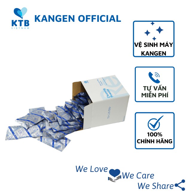 1 hộp Bột vệ sinh máy Kangen -  1 box E cleaning powder - KANGEN KTB VN