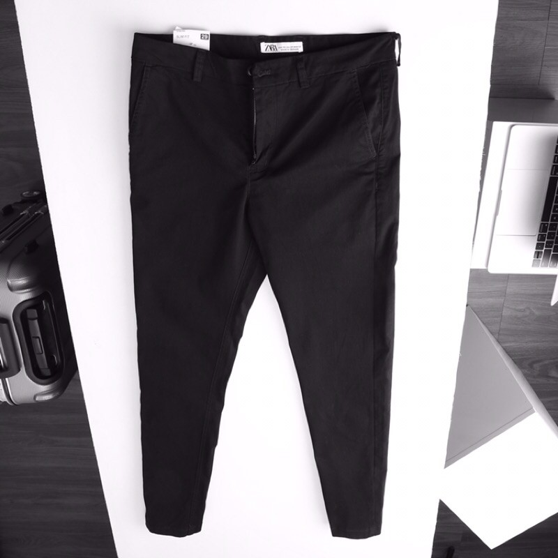 Quần kaki dài nam ZARA slim fit