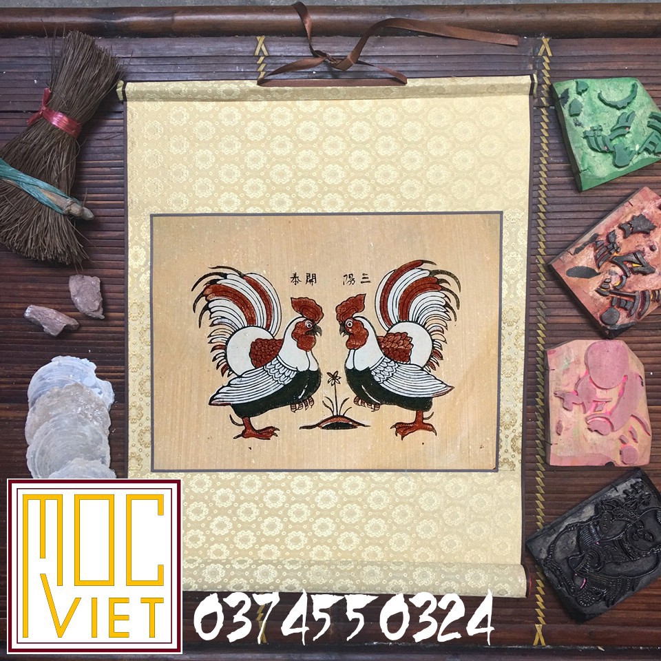 Tranh Đông Hồ Tam Dương khai thái