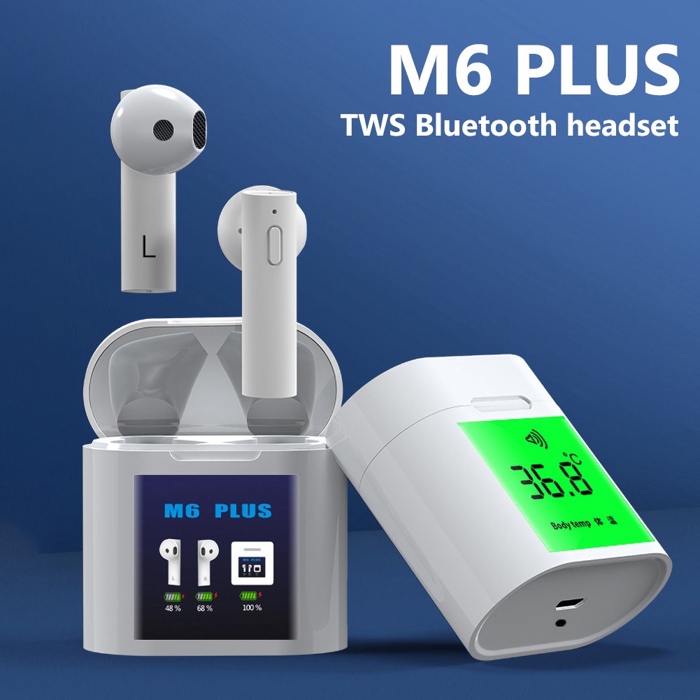 Tai Nghe Không Dây Hel + M6 Plus Tws Kết Nối Bluetooth