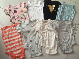 Combo set body bé gái H&M