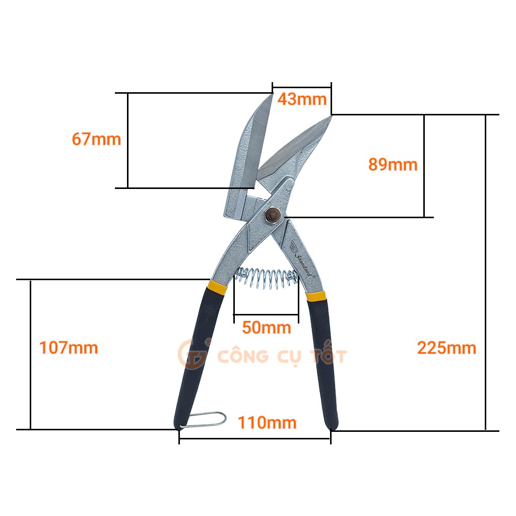 Kéo cắt tôn và inox Standard