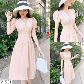 Váy be cổ ren v1521 - rùa shop dvc